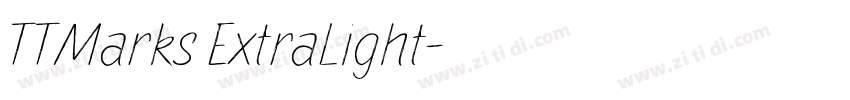 TTMarks ExtraLight字体转换